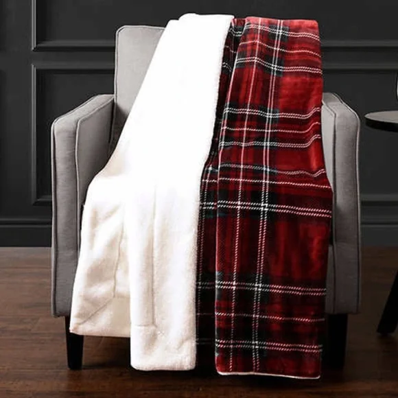 Life Comfort Bedding Life Comfort Ultimate Faux Fur Throw Red